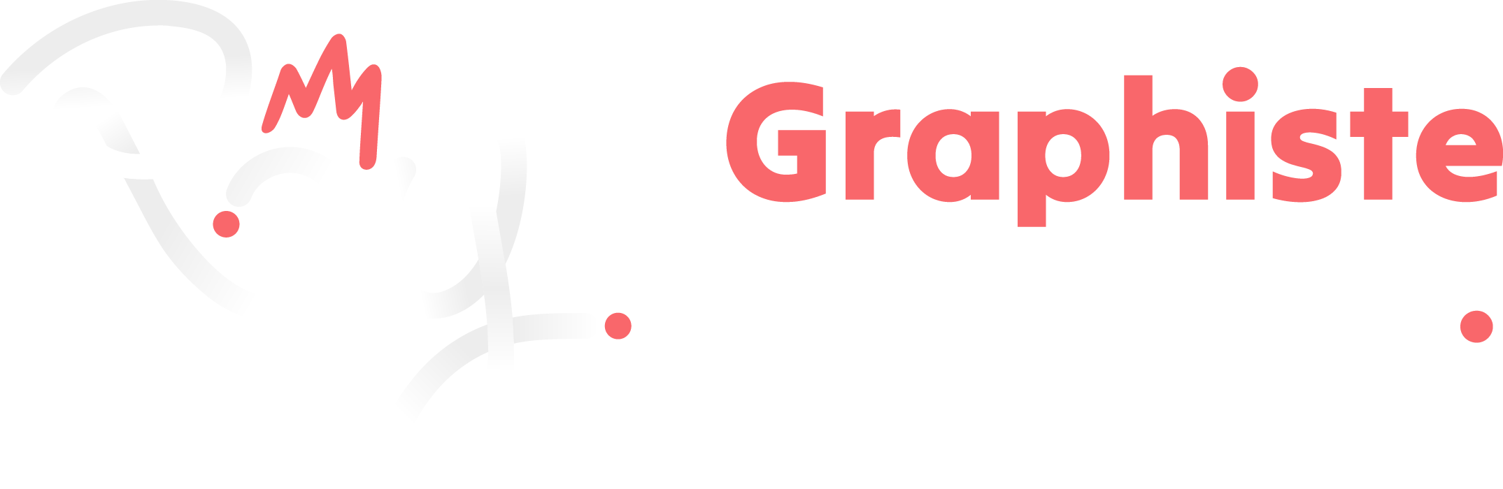 Logo long RoyDesign blanc et rouge