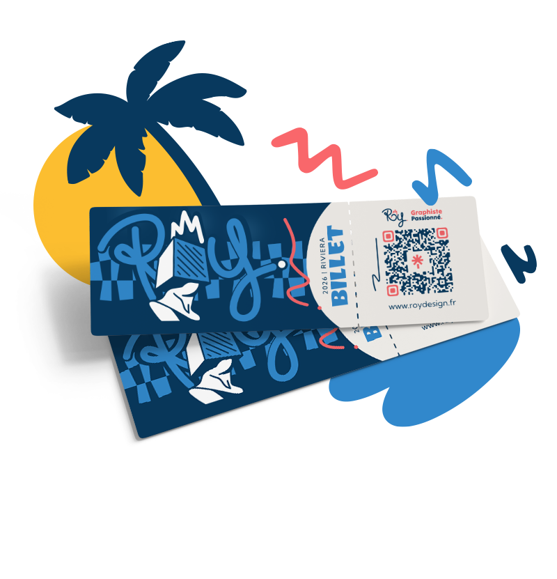 Création de billets et cartes cadeaux personnalisés - Roy Design sur la Côte d’Azur