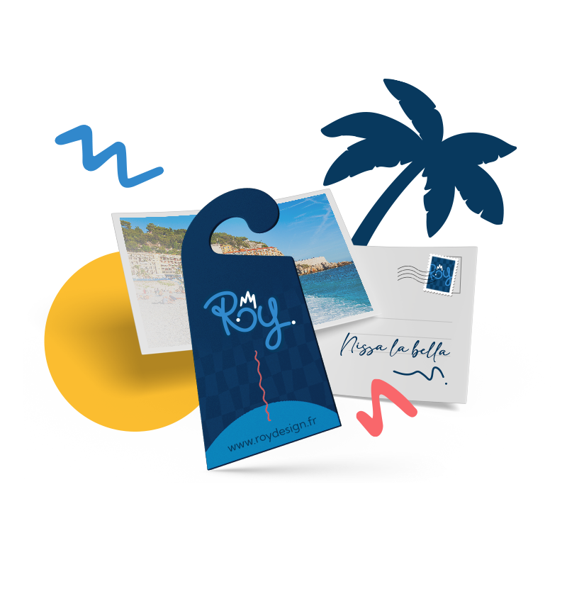 Création de marque-pages et cartes postales personnalisés - Roy Design sur la Côte d’Azur