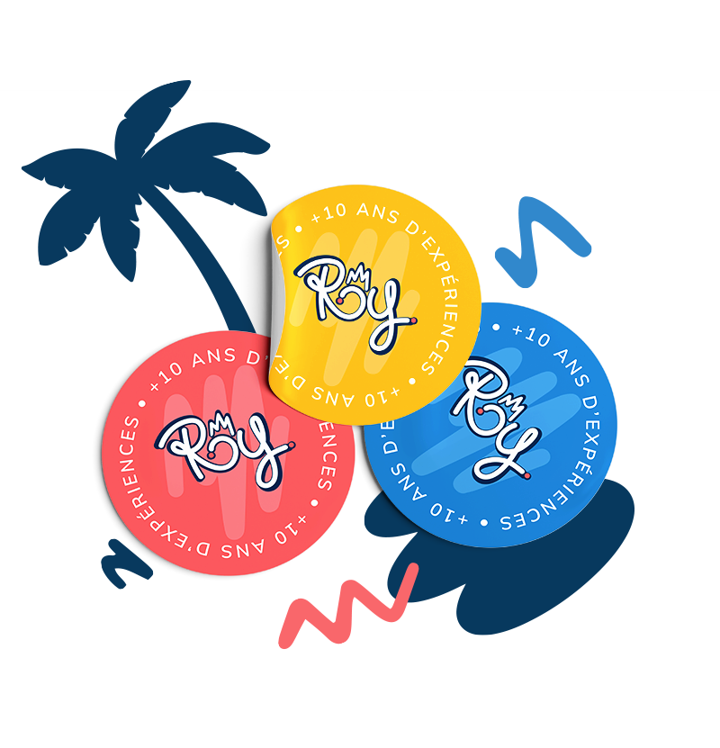 Illustration de la création de stickers et autocollants personnalisés