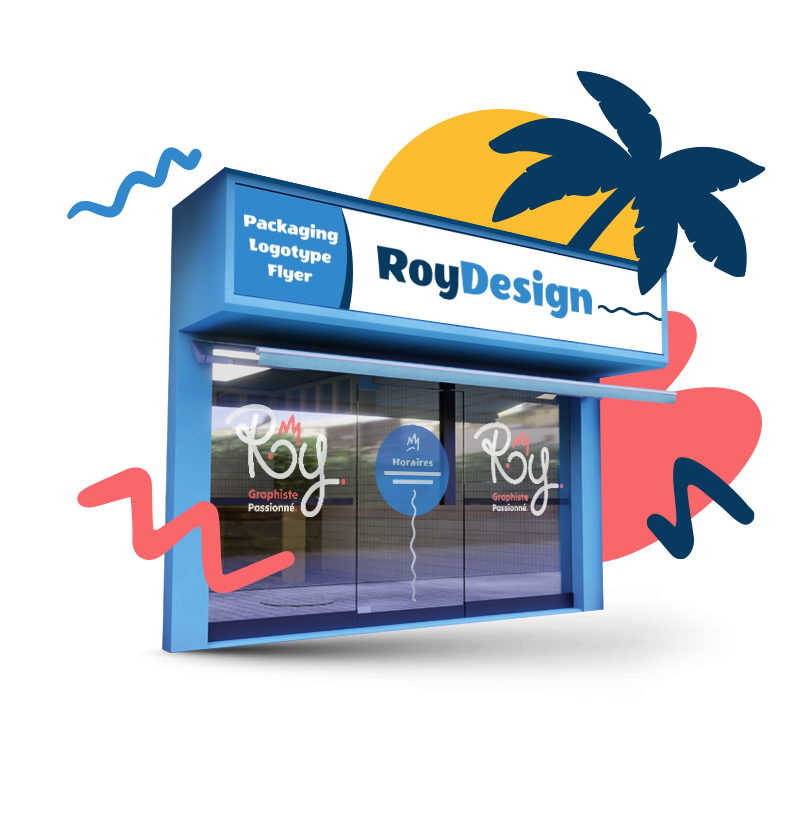 Création de vitrine commerciale et habillage de façade - Roy Design sur la Côte d’Azur